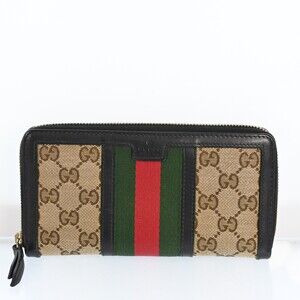Gucci Gg Canvas Leather Sherry Line #259261G26B
